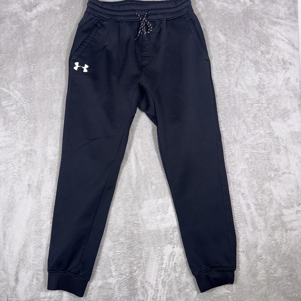 Under Armour Pants Men's Large Black Joggers Athletic Run Gym Cold Gear Pants